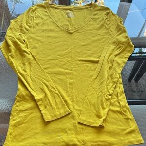 Merona Mustard Yellow Long Sleeve Tee